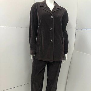 J. Jill Corduroy Pant & Jacket Suit Size Large